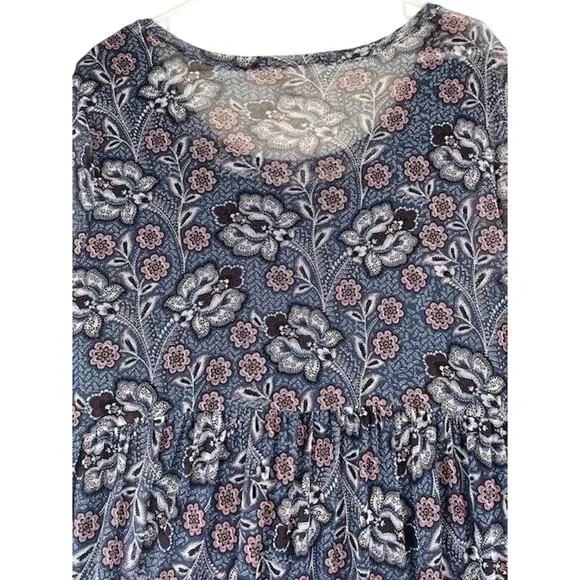 Style & Co. Mid-Length Dress W/ 3/4 Sleeves Round/Neck Line - Picture 2 of 5